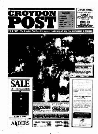 cover page of Croydon Post published on July 6, 1994