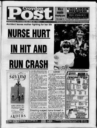 cover page of Croydon Post published on November 15, 1995