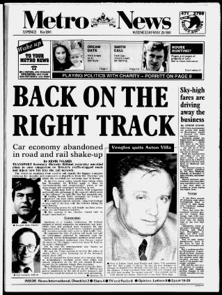 cover page of Birmingham News published on May 29, 1991