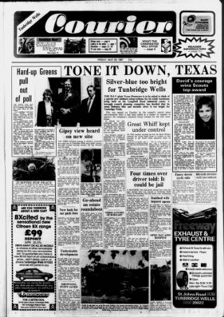 cover page of Kent & Sussex Courier published on May 29, 1987
