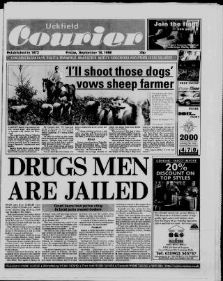 cover page of Uckfield Courier published on September 18, 1998