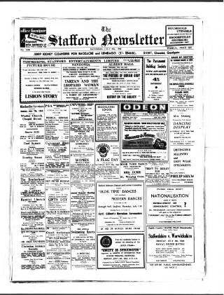 cover page of Staffordshire Newsletter published on July 6, 1946