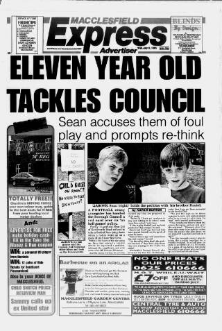 cover page of Macclesfield Express published on July 6, 1994