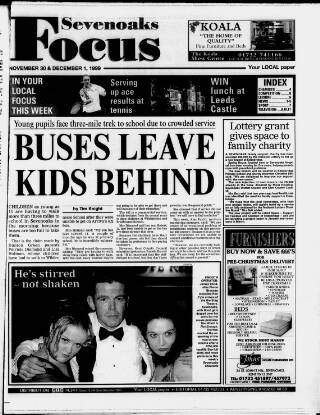 cover page of Sevenoaks Focus published on November 30, 1999