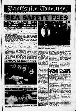 cover page of Oldham Advertiser published on February 28, 1989