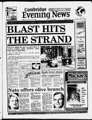 cover page of Cambridge Daily News published on July 6, 1990
