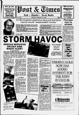 cover page of Leek Post & Times published on February 28, 1990