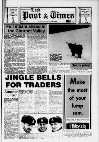 cover page of Leek Post & Times published on December 30, 1993