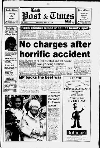 cover page of Leek Post & Times published on May 29, 1996