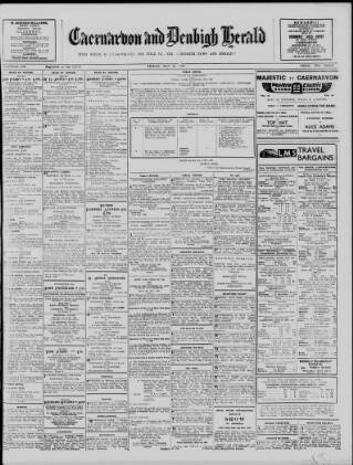 cover page of Caernarvon & Denbigh Herald published on May 29, 1936