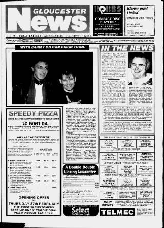 cover page of Gloucester News published on February 28, 1986