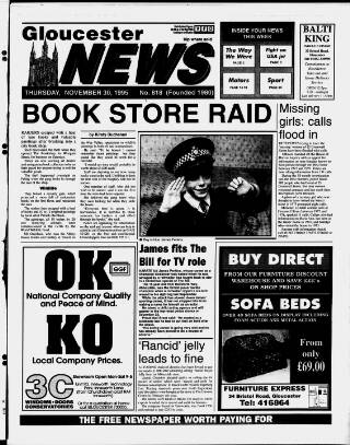 cover page of Gloucester News published on November 30, 1995