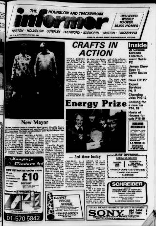 cover page of Hounslow & Chiswick Informer published on May 29, 1980