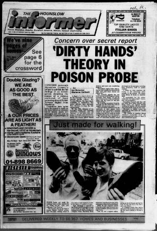 cover page of Hounslow & Chiswick Informer published on July 6, 1984