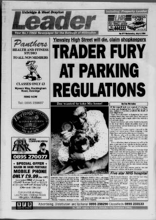 cover page of Uxbridge Leader published on July 6, 1994