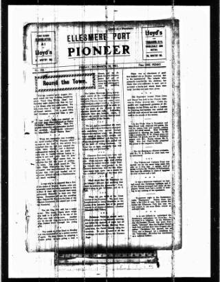 cover page of Ellesmere Port Pioneer published on December 30, 1921