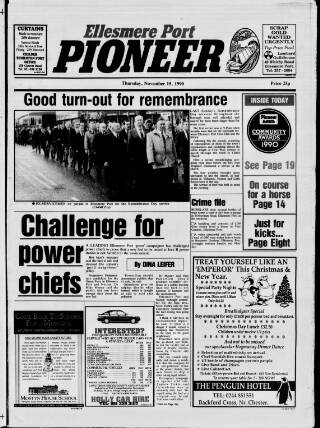 cover page of Ellesmere Port Pioneer published on November 15, 1990