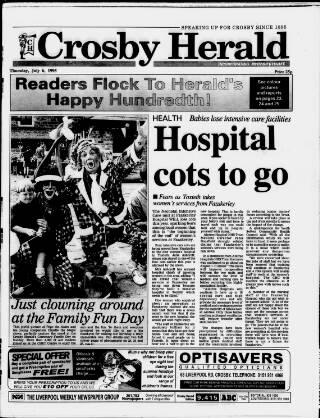 cover page of Crosby Herald published on July 6, 1995