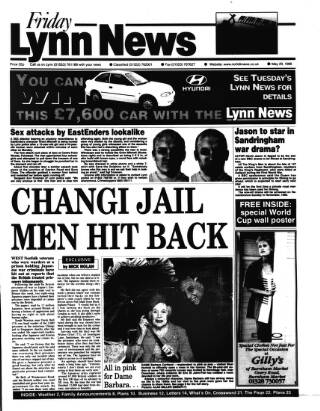 cover page of Lynn Advertiser published on May 29, 1998