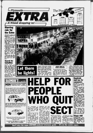 cover page of Plymouth Extra published on November 15, 1990