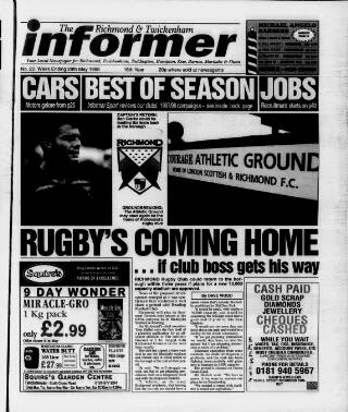 cover page of Richmond Informer published on May 29, 1998