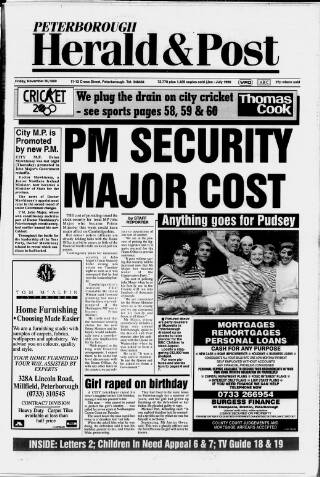 cover page of Peterborough Herald & Post published on November 30, 1990