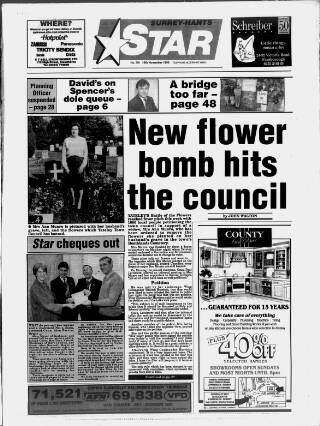 cover page of Surrey-Hants Star published on November 15, 1990