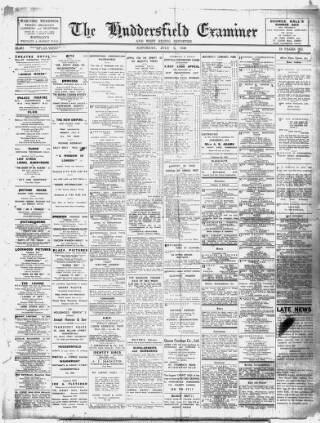 cover page of Huddersfield and Holmfirth Examiner published on July 6, 1940
