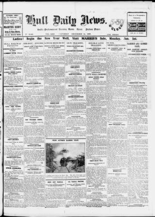 cover page of Hull Daily News published on December 30, 1922