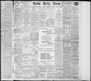 cover page of Leeds Daily News published on December 30, 1898