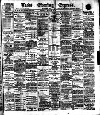 cover page of Leeds Evening Express published on September 18, 1889