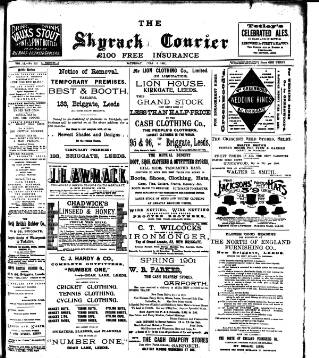 cover page of Skyrack Courier published on July 6, 1901