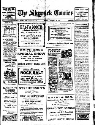 cover page of Skyrack Courier published on November 30, 1917