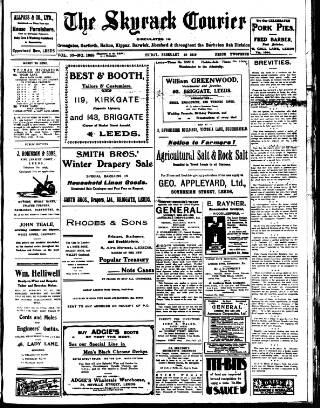 cover page of Skyrack Courier published on February 28, 1919