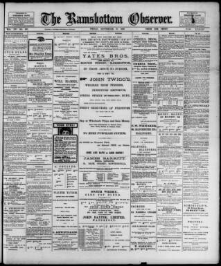 cover page of Ramsbottom Observer published on September 18, 1903