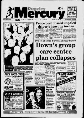 cover page of Rugeley Mercury published on July 6, 1995