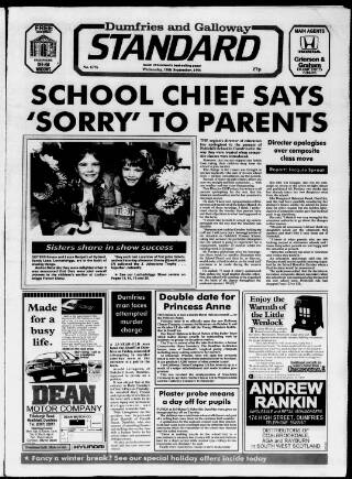 cover page of Dumfries and Galloway Standard published on September 18, 1991