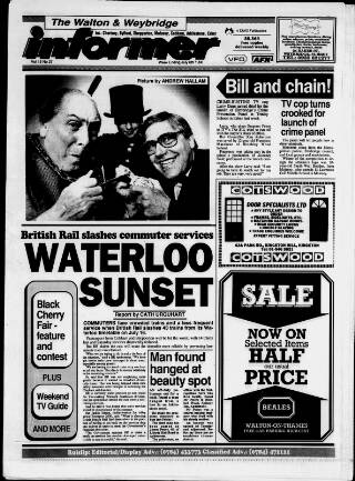 cover page of Walton & Weybridge Informer published on July 6, 1990
