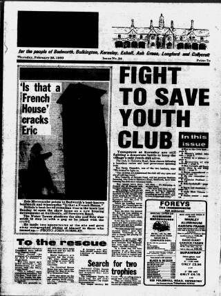 cover page of Bedworth Echo published on February 28, 1980