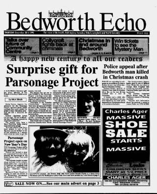 cover page of Bedworth Echo published on December 30, 1999