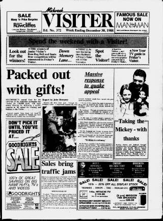 cover page of Midweek Visiter (Southport) published on December 30, 1988