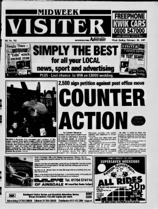 cover page of Midweek Visiter (Southport) published on February 28, 1997