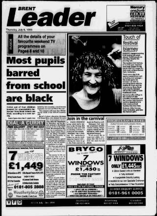 cover page of Brent Leader published on July 6, 1995
