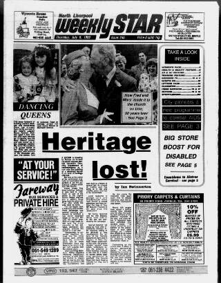 cover page of Anfield & Walton Star published on July 6, 1989