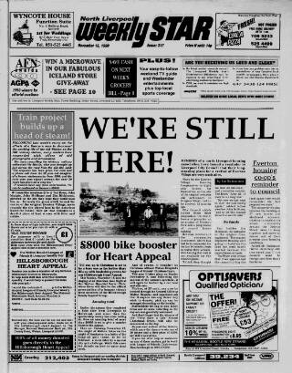 cover page of Anfield & Walton Star published on November 15, 1990