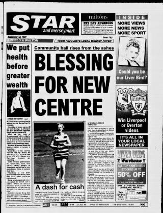 cover page of Anfield & Walton Star published on September 18, 1997