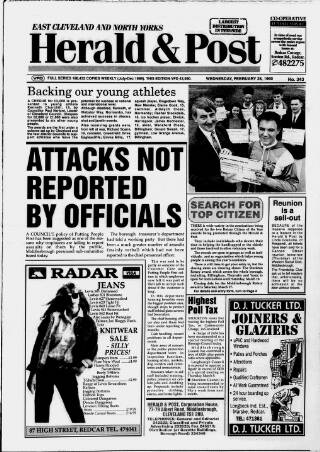 cover page of East Cleveland Herald & Post published on February 28, 1990