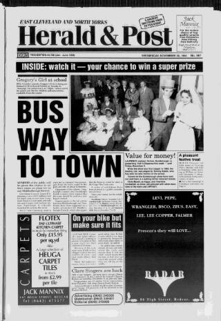 cover page of East Cleveland Herald & Post published on November 30, 1994