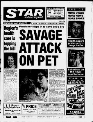 cover page of Maghull & Aintree Star published on July 6, 1995