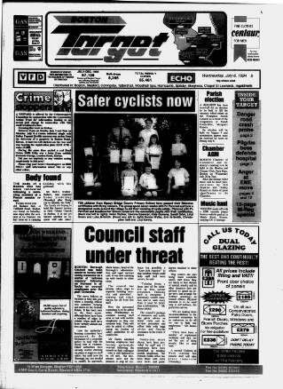 cover page of Boston Target published on July 6, 1994